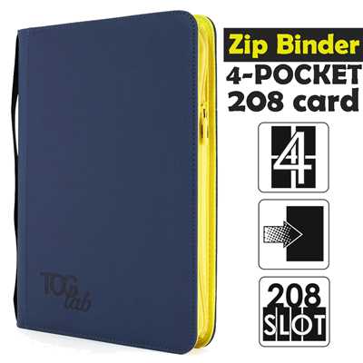 TcgLab 4-Pocket Trading card binder with zipper 208