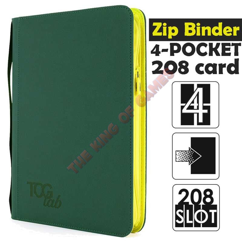 TcgLab 4-Pocket Trading card binder with zipper 208