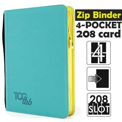 TcgLab 4-Pocket Trading card binder with zipper 208