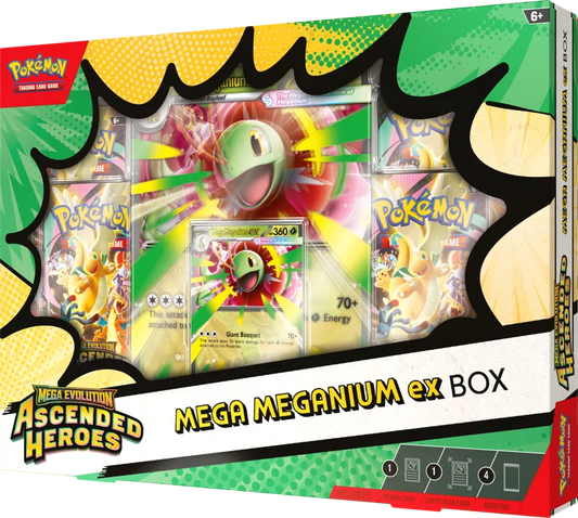 pokémon tcg ascended heroes ex box mega meganium (Preço Normal)