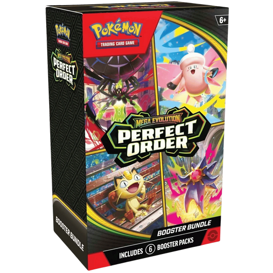 pokémon tcg mega evolution perfect order booster bundle (Aberto)